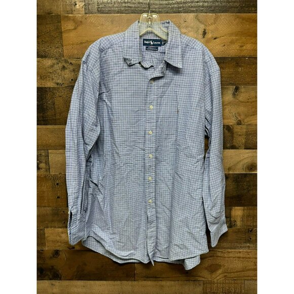 Ralph Lauren Men's‎ Yarmouth Long Sleeve Button Up Size 16 1/2 - Picture 1 of 3
